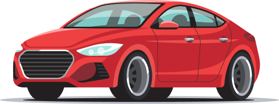 crveni automobil logo