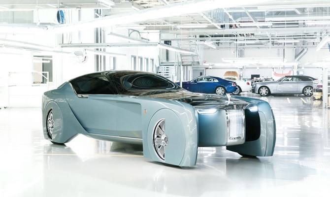 Vozilo bez vozača tj. automobil bez šofera budućnost Rolls Royce vision next 100